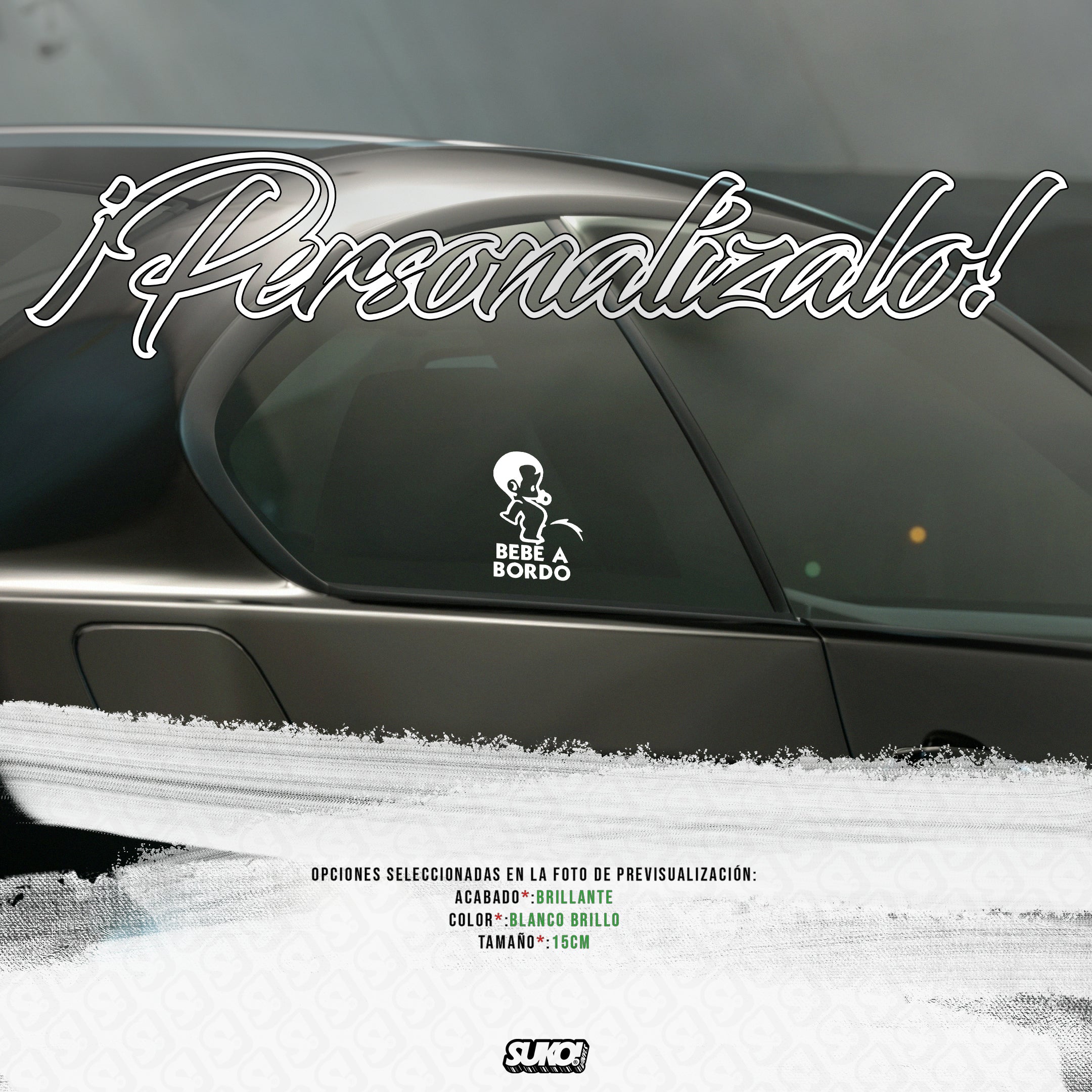 Pegatina Bebé a Bordo Meando - sukovinyls