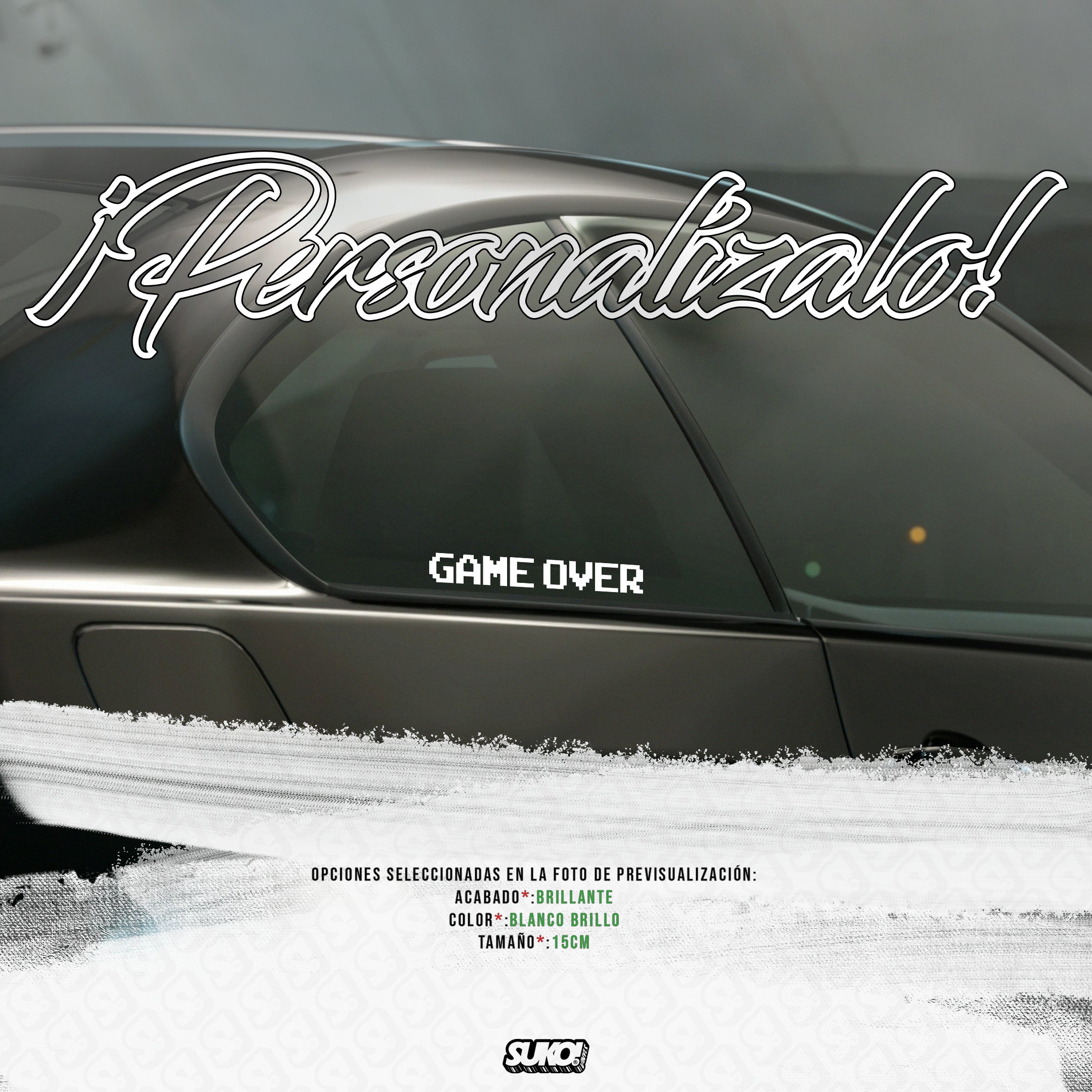 Pegatina Game Over - sukovinyls