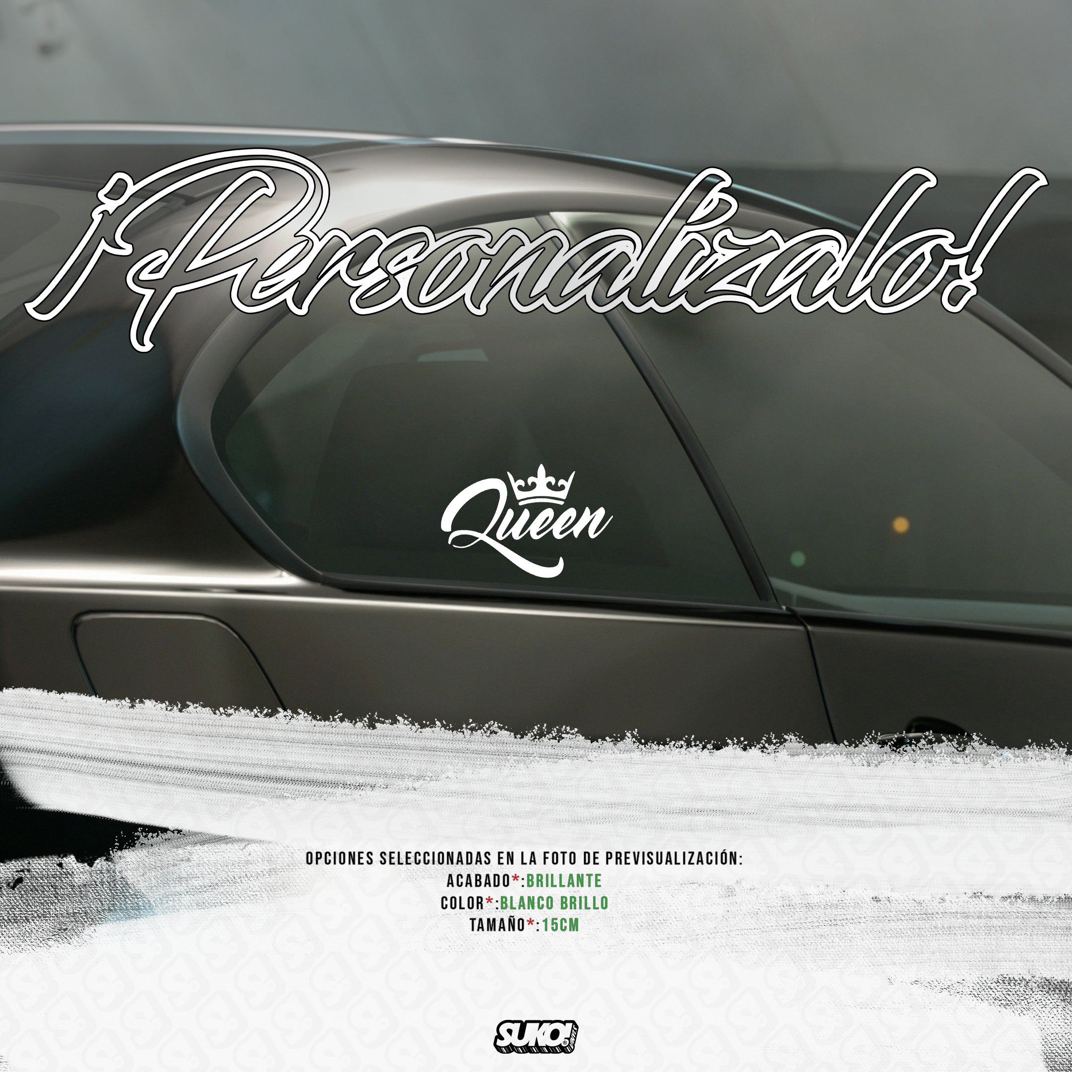 Pegatina Queen - sukovinyls