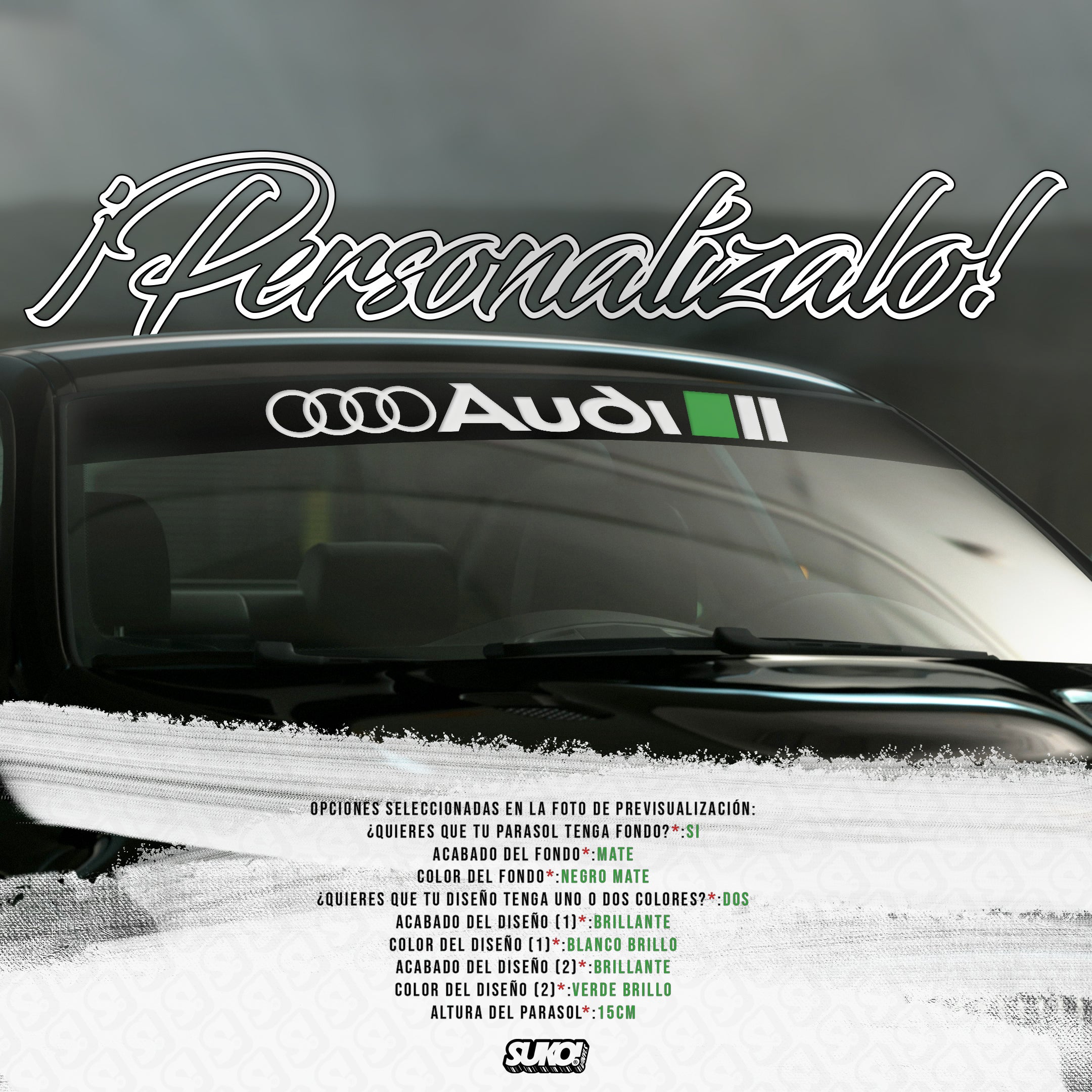 Parasol Audi S - sukovinyls