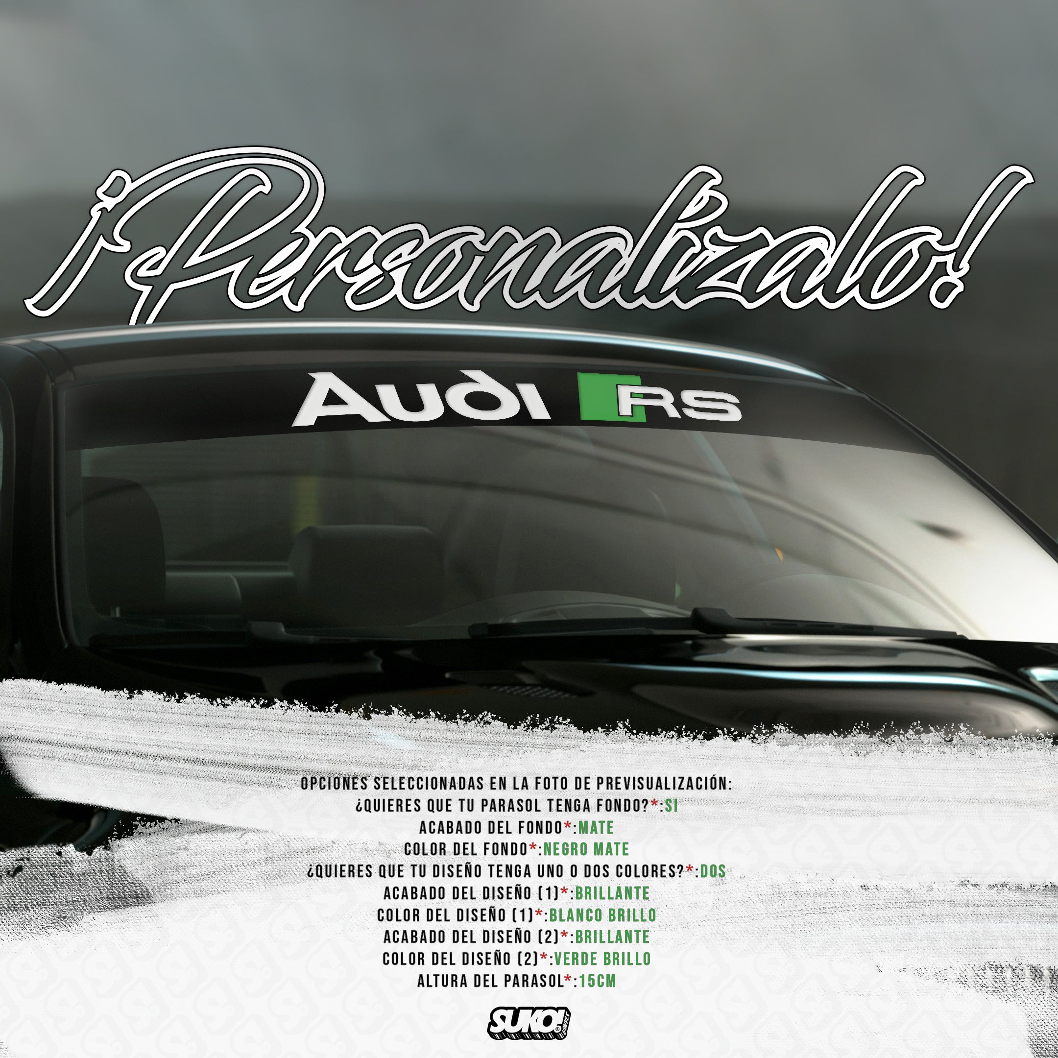 Parasol Audi RS - sukovinyls