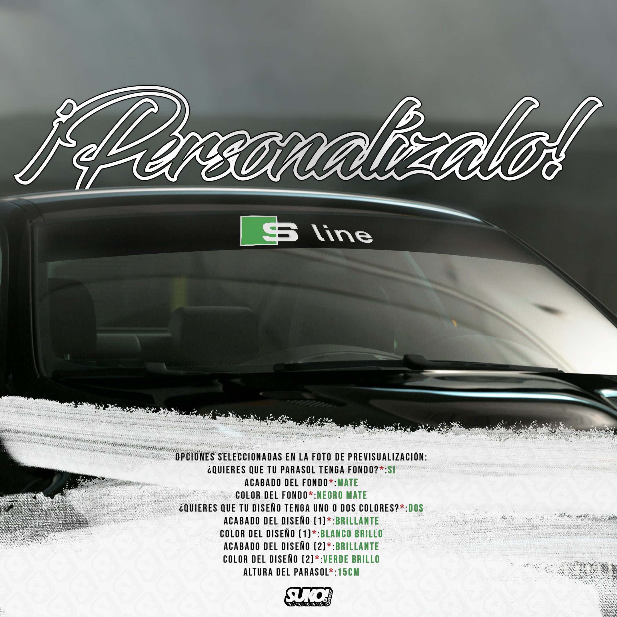 Parasol Audi S line - sukovinyls