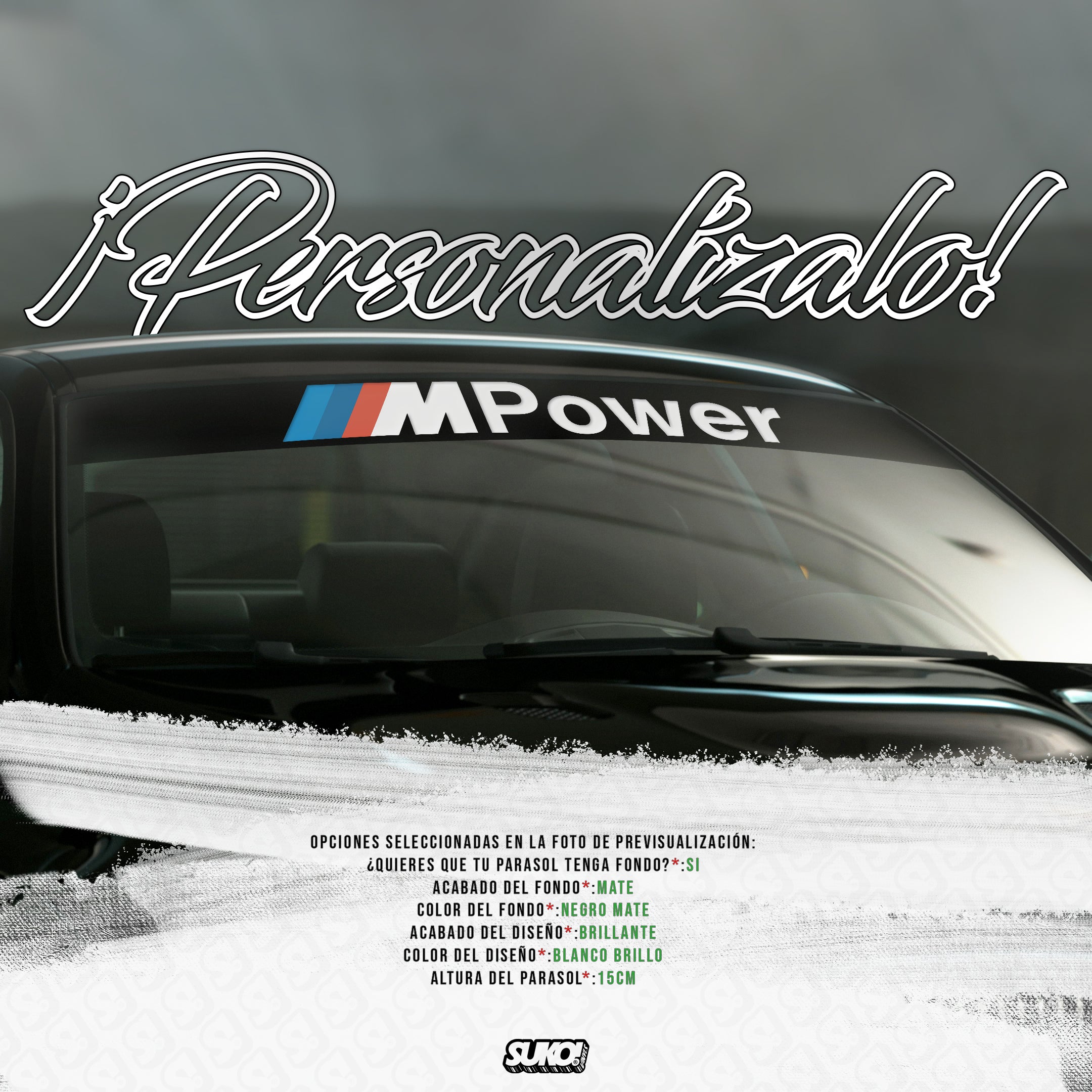 Parasol BMW M Power - sukovinyls