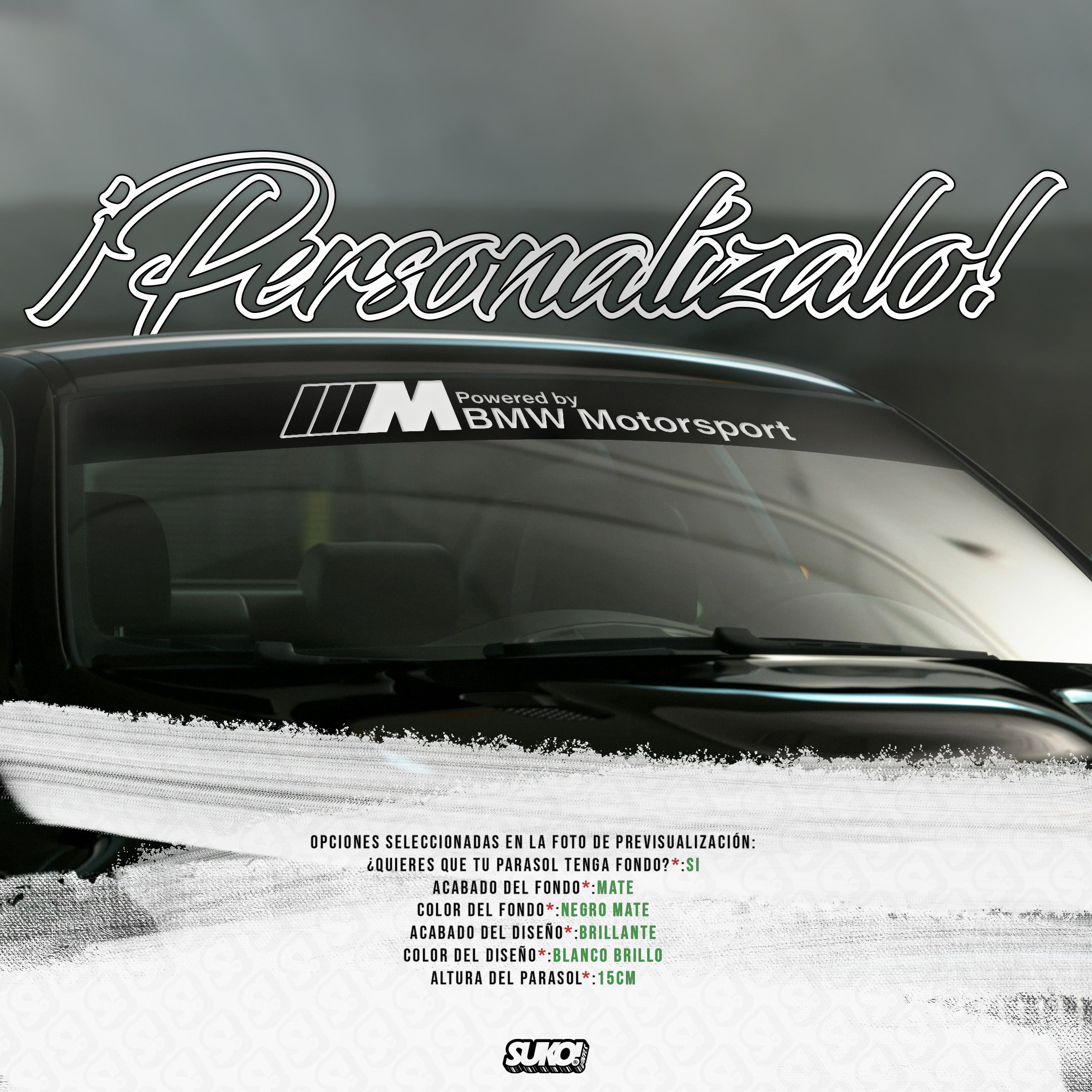 Parasol Powered by BMW Motorsport - sukovinyls