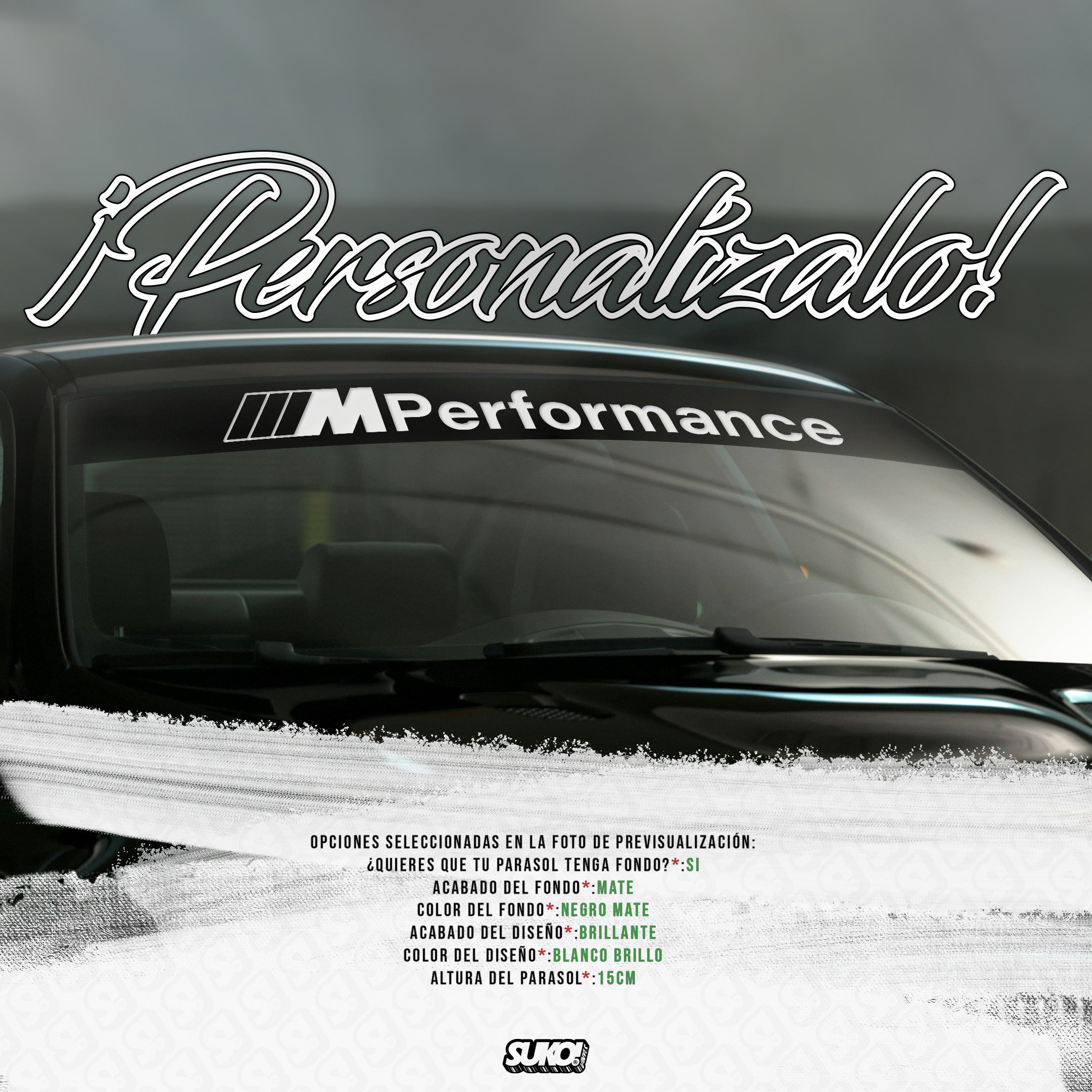 Parasol BMW M Performance - sukovinyls