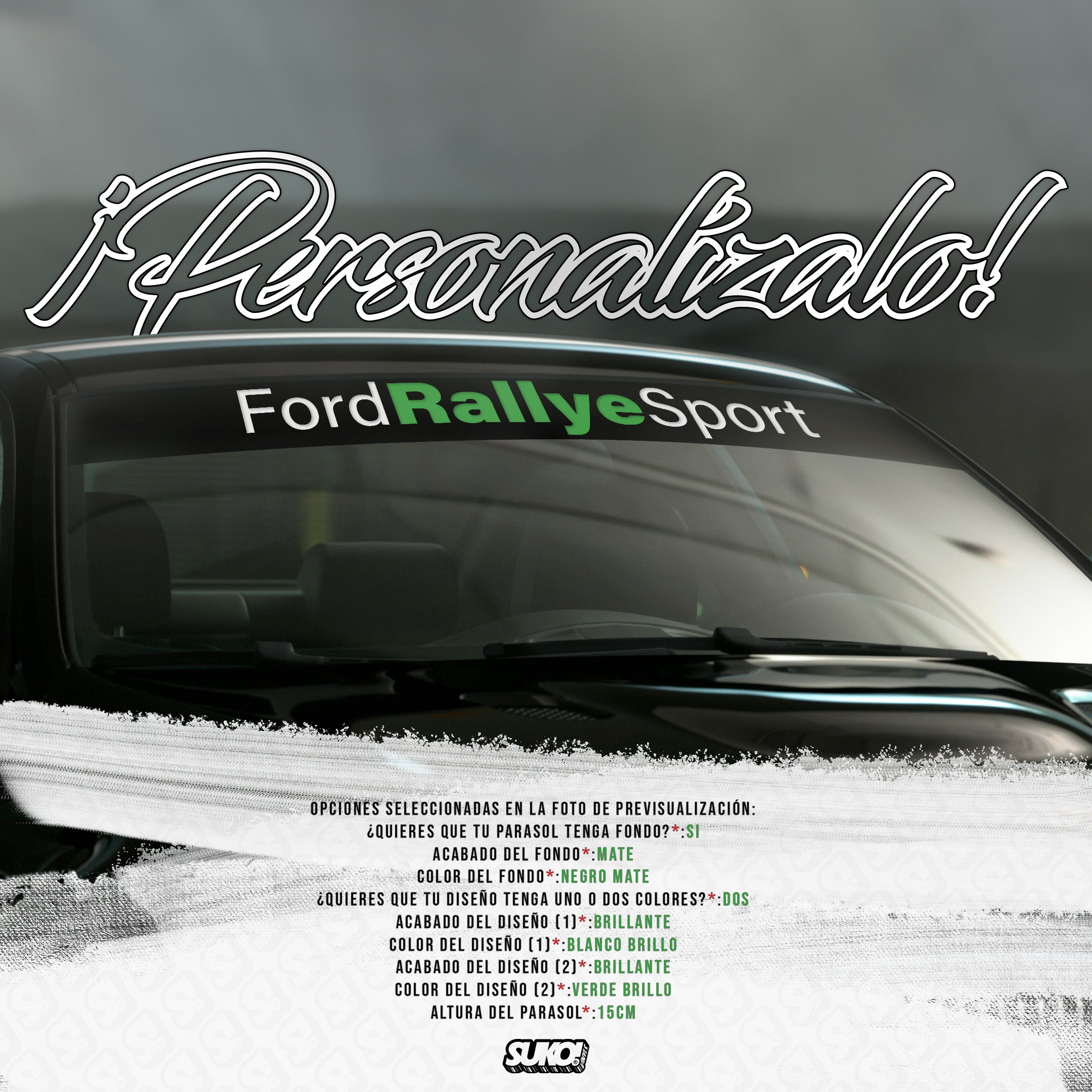 Parasol Ford Rallye Sport - sukovinyls