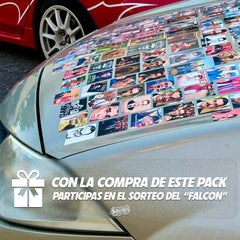 Pack 10 pegatinas de Pedro Sánchez Grandes (7x7cm) - sukovinyls