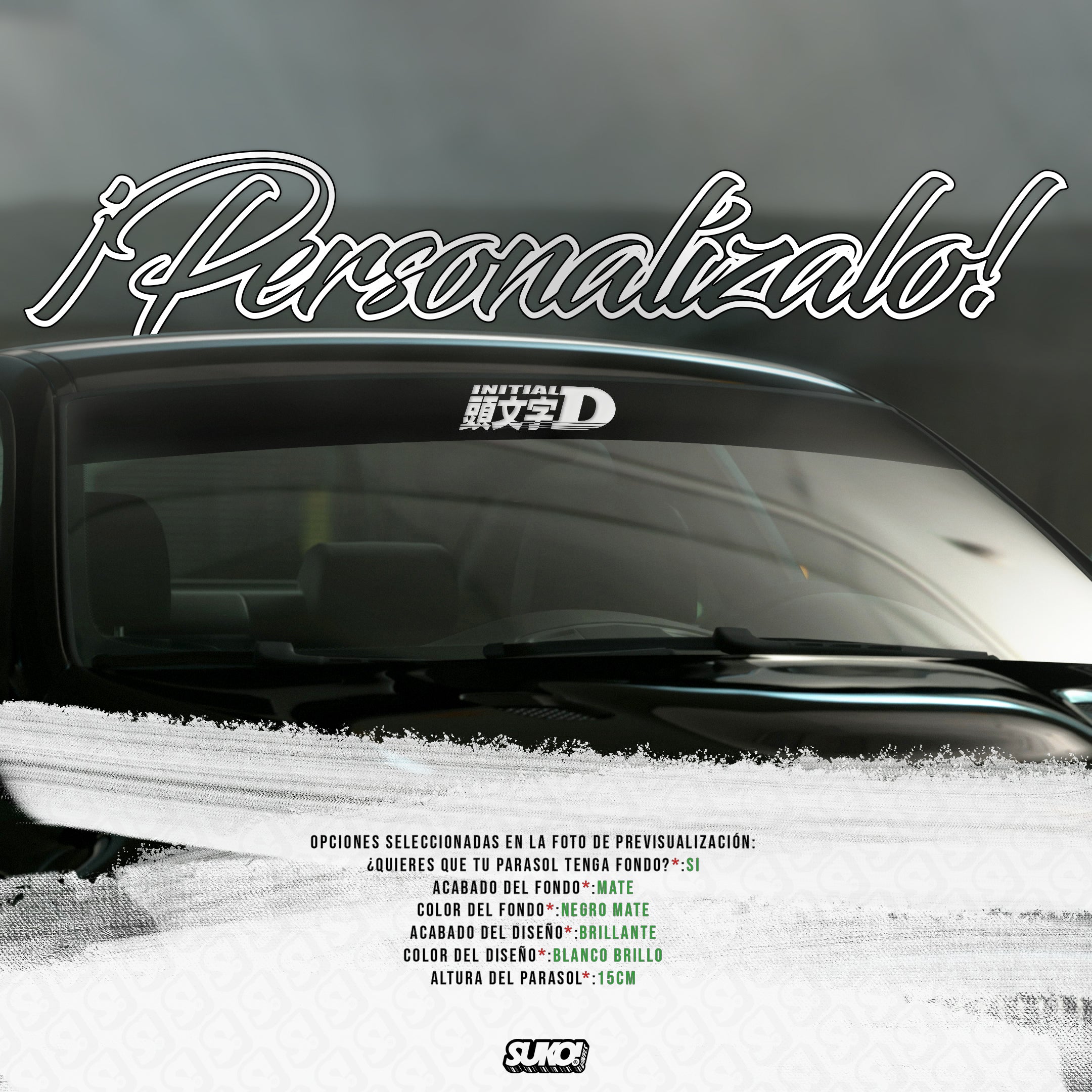 Parasol Initial D - sukovinyls
