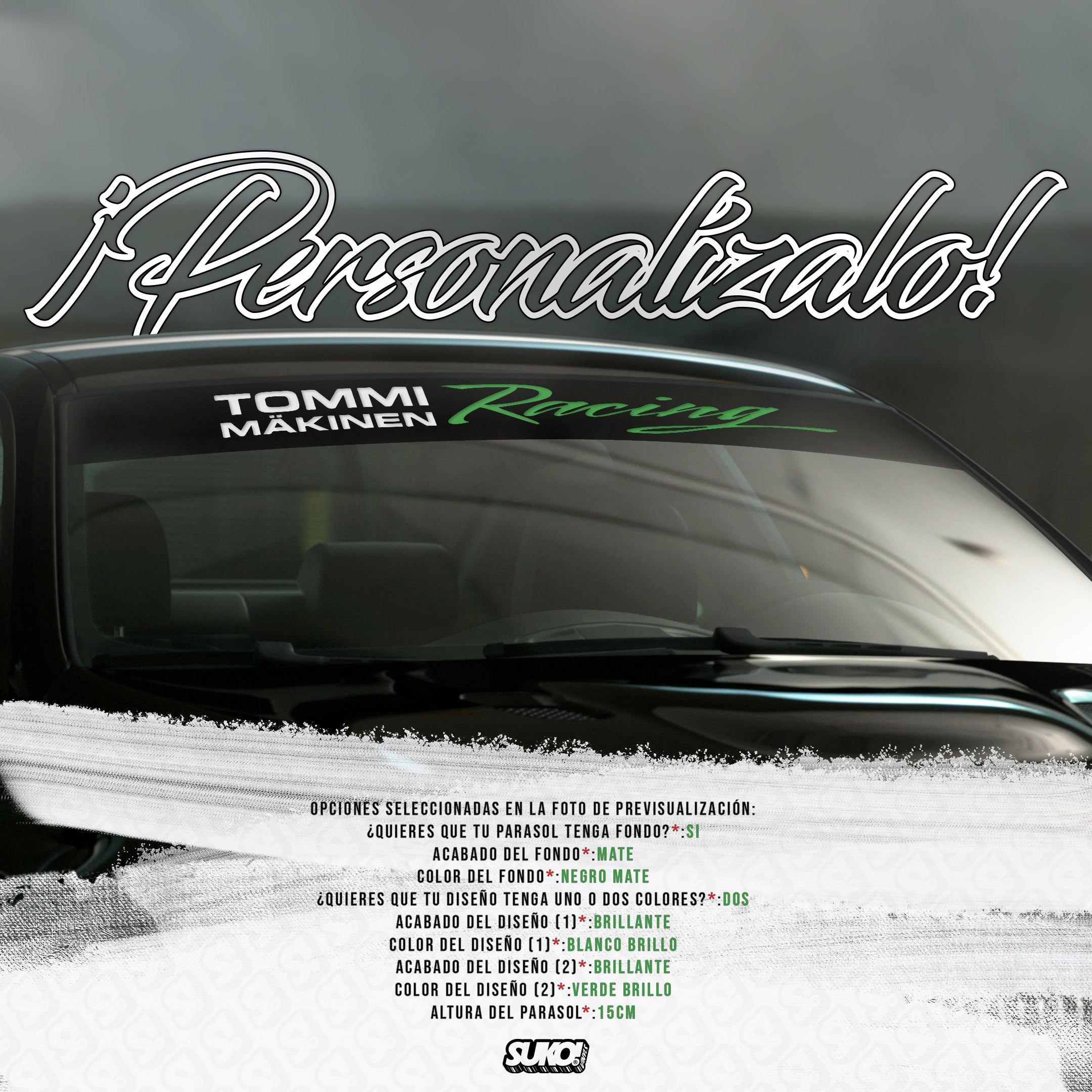 Parasol Mitsubishi Tommi Mäkinen Racing - sukovinyls