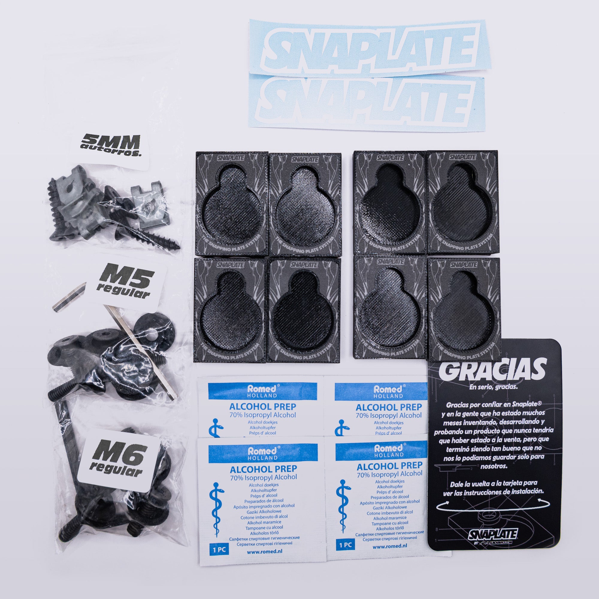 SNAPLATE® KIT Plug&Play de Soportes de Matrícula Invisibles Desmontables - sukovinyls