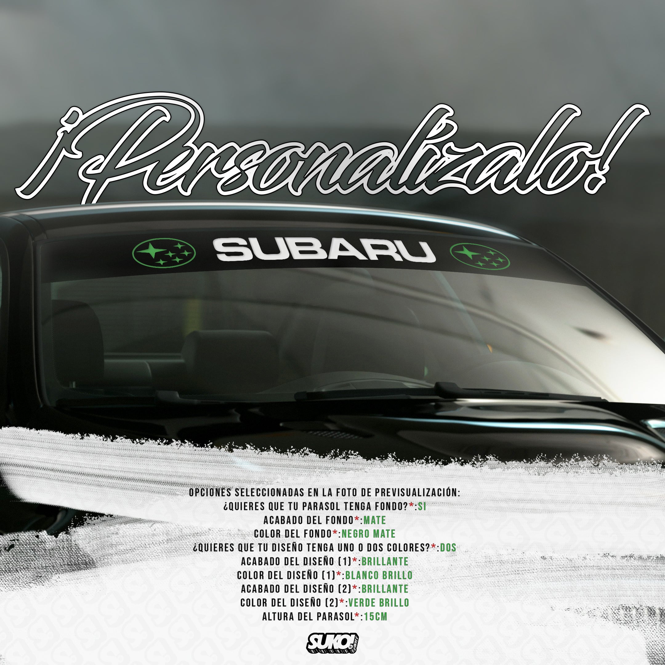 Parasol Subaru Logos - sukovinyls