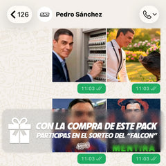 Pack 90 Stickers Digitales de Pedro Sánchez