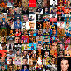 Pack 90 Stickers Digitales de Pedro Sánchez
