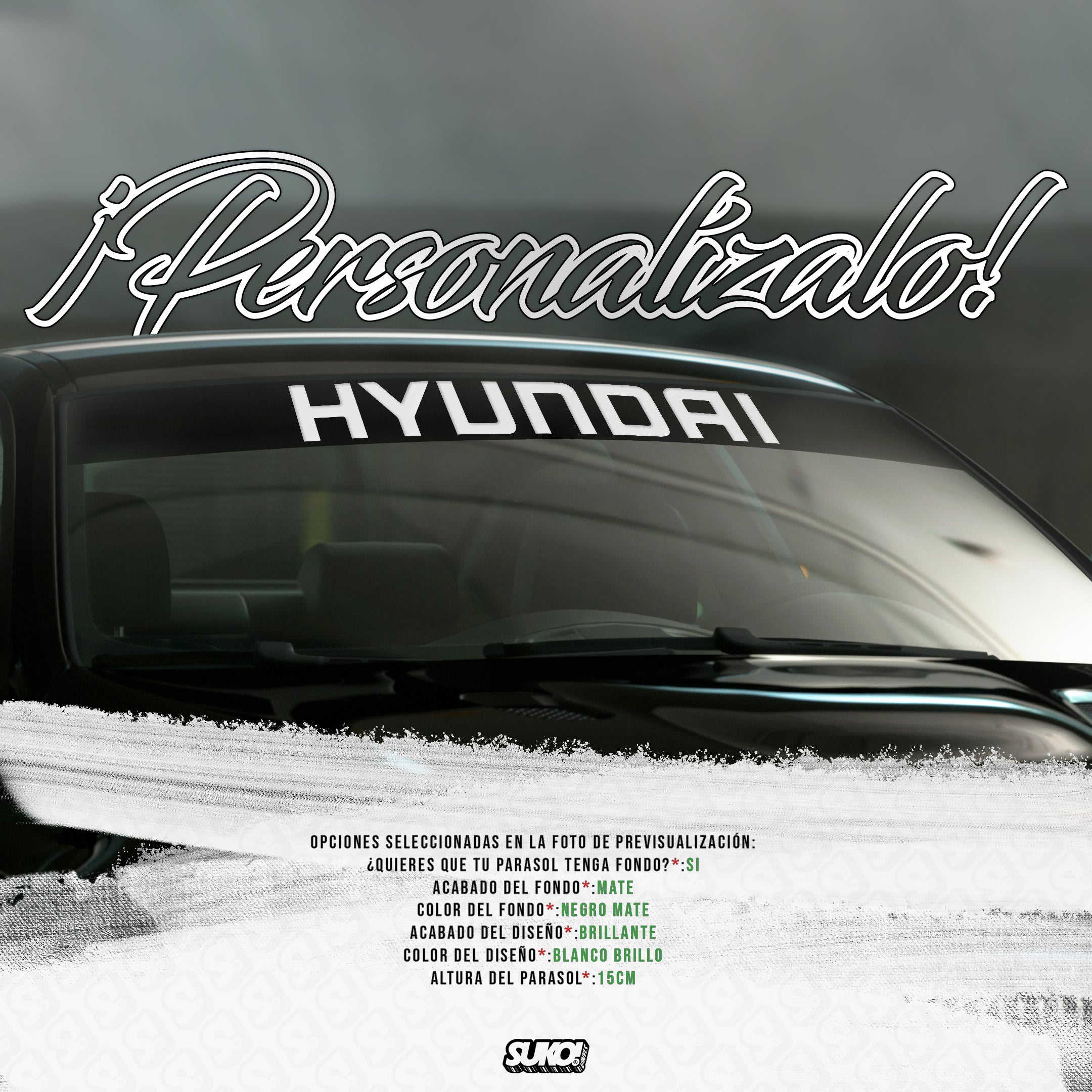 Parasol Hyundai - sukovinyls