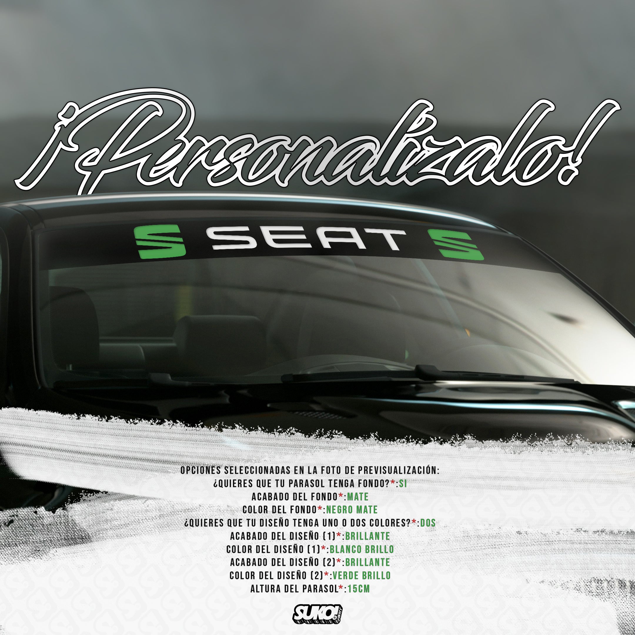 Parasol Seat Logos - sukovinyls